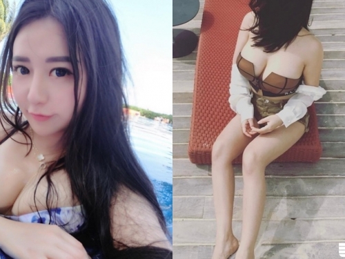 比基尼正妹「兩個大包子」整個攤在池邊，身材超op一看全身照「白皙美腿」更是不得了！