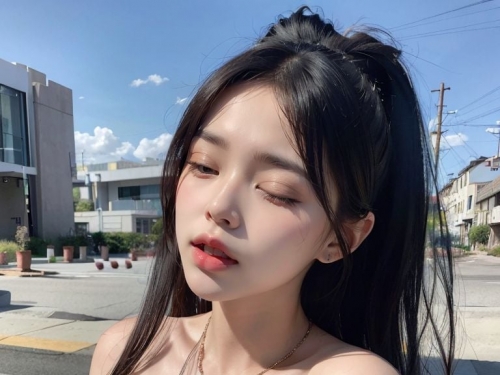 ★Patreon★ AI_Kaori - Stylish Young Woman on City Street Street Style Portrait