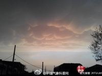 吉林遼河墾區上空出現大量積雨云