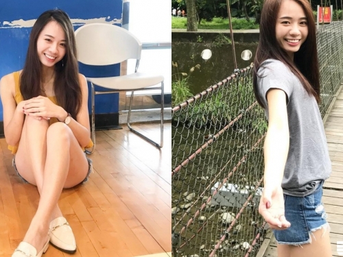 太可愛了 氣質正妹「白嫩長腿」讓人好心動，甜美笑容一秒就可以墜入愛河