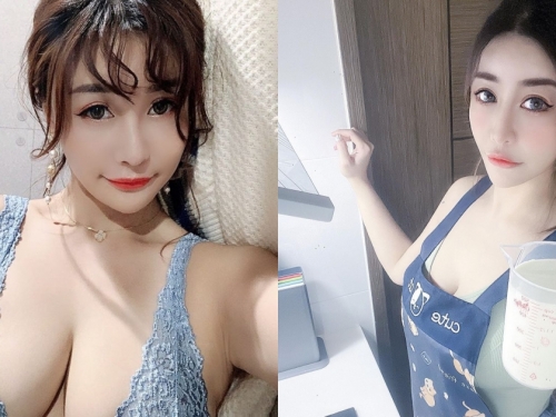 「32G雪乳正妹」愛上做甜點！圍裙也包不住的豪乳，讓人好想吃奶製品！