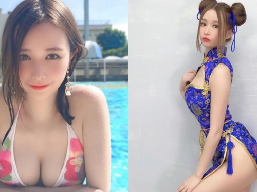 Gcup威力兇猛！甜美櫻花妹「衣世 IYO」丸子頭高衩旗袍，神奇曲線工口度滿分！