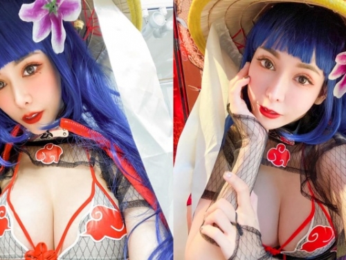 大眼美模「愛佳奈」Cosplay「暗黑版日向雛田」！網友看完搶當鳴人