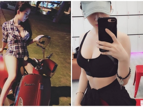 爆乳機車妹路上曬「白嫩雪乳」！路人圍觀：是不是沒穿褲子！？