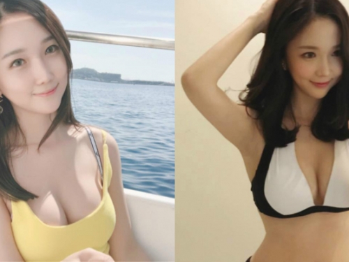 妹子細肩背心「不勝奶力」大爆深邃事業線！深不見底的程度讓人太吃驚！
