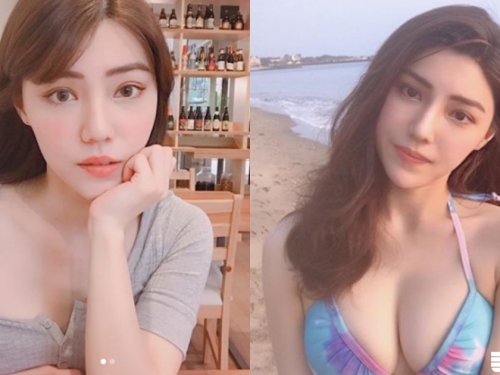 「對坐正妹」仙氣太逼人！長輩整個端上桌，「白皙美乳」一換比基尼才真的不得了！