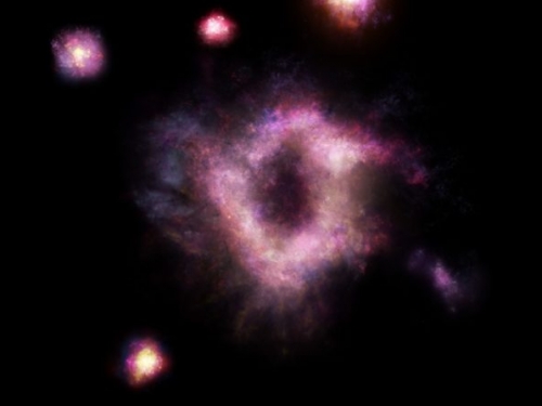 罕見中的罕見，早期宇宙出現「火環」星系
