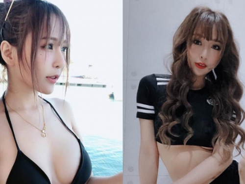 和性感女王「Gilana 邱默默」一起做瑜珈　軟Ｑ開腿拉筋做準備
