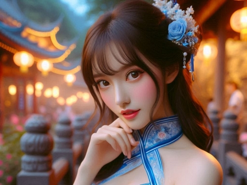 A girl who happened to meet at Hanshan Temple outside Xusu City