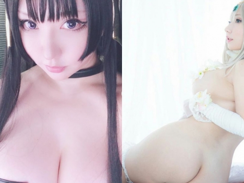 工口度大開的美體coser！「白嫩美尻」大膽露出，完全不怕人拍！