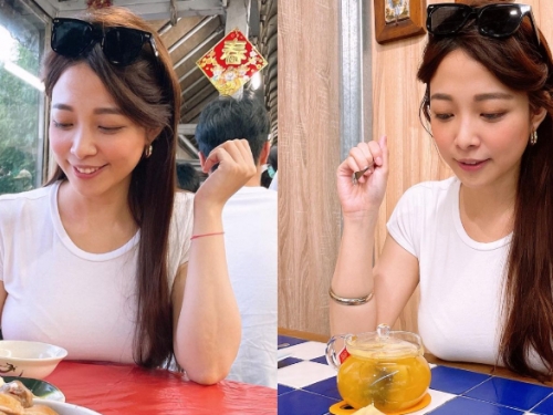 甜美主持人「雪寶」身材火辣　胸前沈甸甸需要隨時放桌上