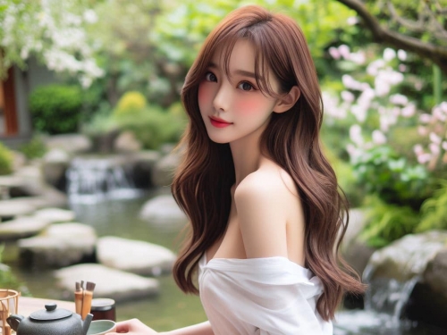 妹子的香肩
