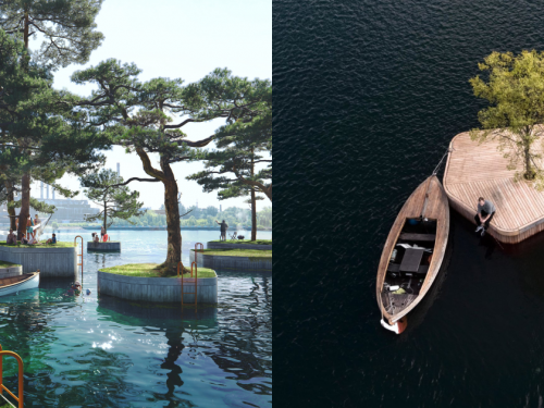 水上微建築！哥本哈根開放市民擁有「海上浮島」，一起直擊港口夢幻景象