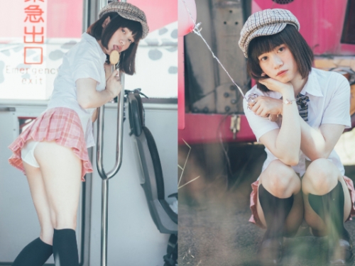 我的少女時代！S級美少女《希菈》制服誘惑　放學後公車上解放嫩體