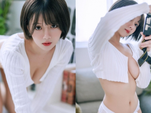 「性感攝影師」對焦擠出「鮮嫩軟乳」，貓式誘惑又香又毒！