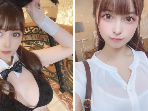 暗黑聲優下海？！　巨乳小隻馬「新條陽菜」AV出道！