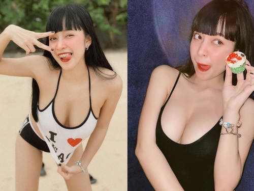 韓系泰妹「Fon」豐滿上圍撐爆緊身衣　邪惡視角凸顯「渾圓北半球」溢出滿滿乳量
