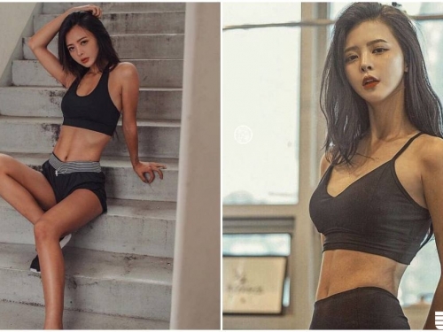 運動正妹「馬甲線超優質」，養眼腹部線條猛到極點了！