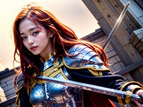 AI生成美女~姫騎士