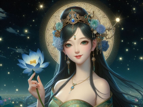 Maiden in green