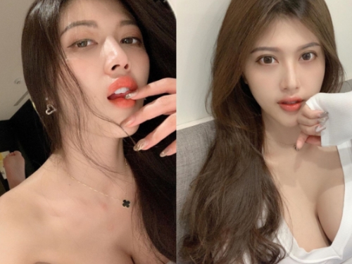 誘惑逃不掉！「劉庭羽Doris」深夜咬唇放電太撩人，鮮嫩美乳"溝"引男粉好好面對！