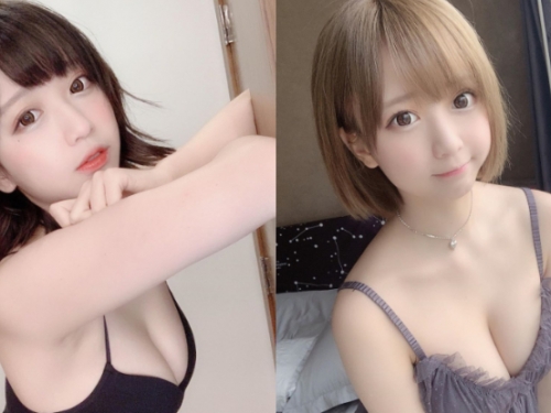 童顏巨乳經典款！超萌Coser「Yumi」獻出紫色蕾絲新睡衣，爆出白嫩雪乳讓男人搶著共眠！