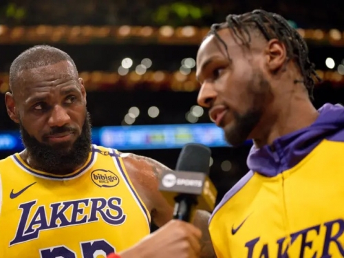 NBA》Bronny發展聯盟首秀6分4助攻　詹皇、AD甚至湖人教頭都來看