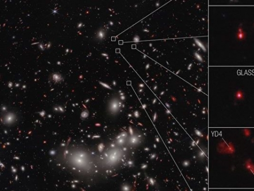 韋伯望遠鏡拍到宇宙初期七個原始星系團