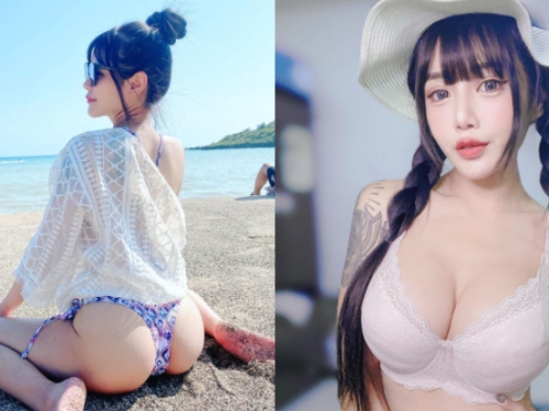 兇猛Dancer「雙雙」海邊曬桃太欠摘，轉身還現「銷魂青筋奶」