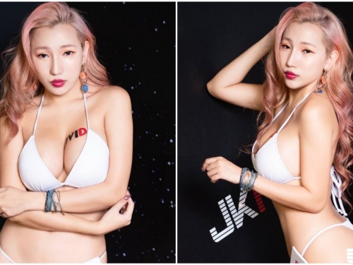 「女神之夜」超火辣爆乳麻豆，性感比基尼「美乳呼之欲出」！