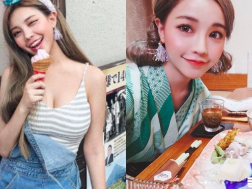 好甜！甜蜜蜜「白皙大奶妹」笑容太可口，冰淇淋都要被融化了！