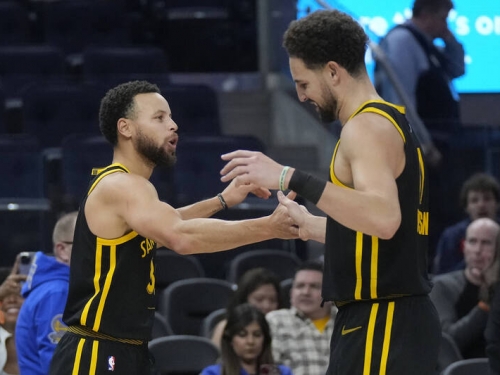 NBA》浪花兄弟太狂！K湯6顆三分球轟28分+柯瑞27分 勇士豪取5連勝