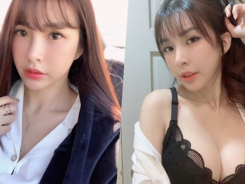 正妹La la 蘇心甯「豐滿酥胸」好吸睛，穿上黑內衣辣度百分百！