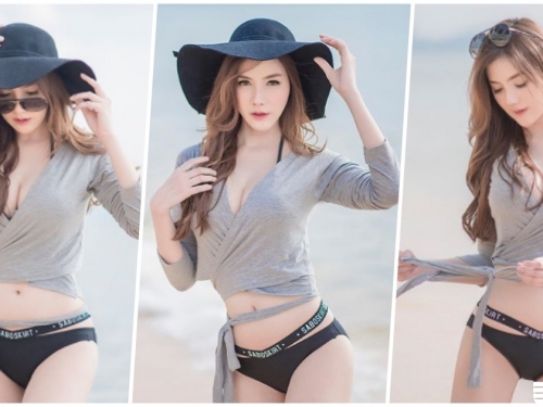 白嫩乳溝太殺了！麻豆「美奶＋長腿」辣翻，一看就鼻血狂噴了！