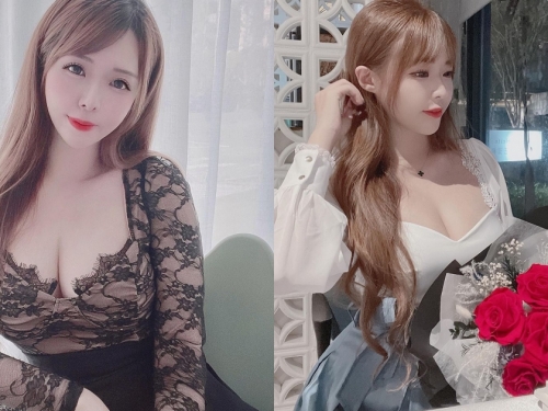清秀巨乳正妹「柔柔」低胸小洋裝慶生，超養眼畫面讓粉絲狂讚