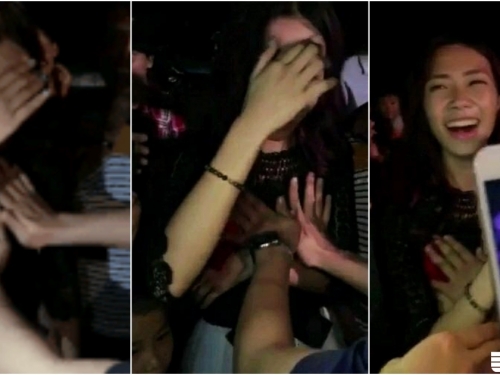 玩好大！日本夜店正妹多多「美乳任人揉」！嬌羞燦笑卻不反抗，也太好了吧！