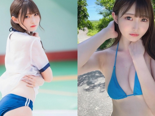 穿真理褲的「22歲美乳寫真新人」，穿真理褲展現「雪白翹臀」！