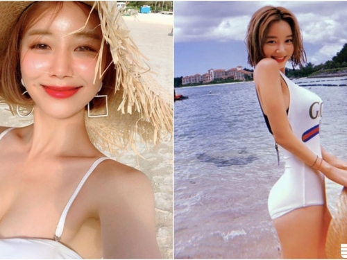 「泡菜妹子」突襲日本海邊！甜美臉蛋＋「美胸翹臀」殺傷力太強大啦！