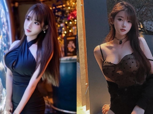 「超頂規正妹」水族箱藍光曬「巨猛美乳」，極致曲線搭甜笑讓粉絲秒醉！