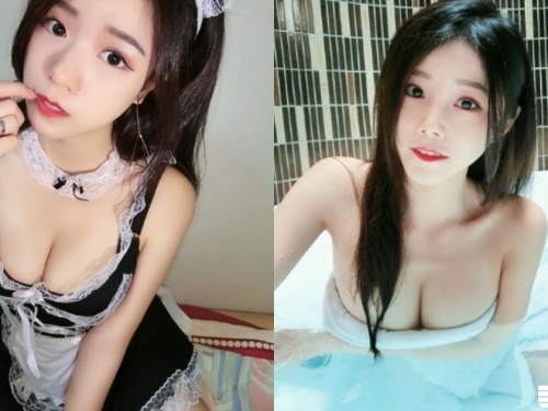 女僕可以嗎？台灣「美乳網紅」白白嫩嫩好誘人，「一條布下水」似乎更可以了！