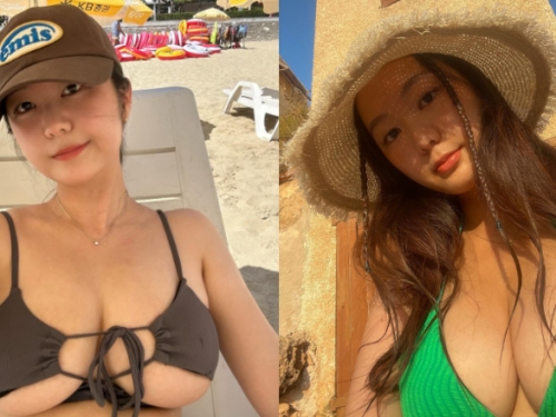 太會藏了吧！寶藏女孩換上比基尼　過人乳量直接炸出來！