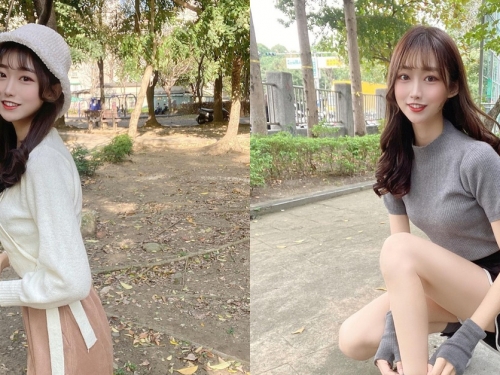 公園散步出沒天菜正妹「Yuna元元」，甜甜一笑就讓人心動！