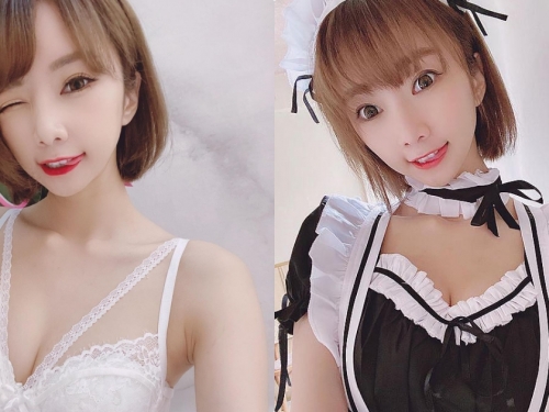 人氣麻豆「優寶」爆乳吃甜點，甜甜眨眼要把粉絲電暈！