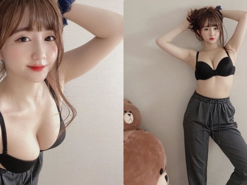 童顏直播主「한지나」酥胸大解放，前傾視角「北半球超明顯」！
