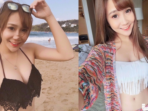 154白皙美肌「美乳小隻馬」太可愛！海灘曬「比基尼」讓人幻想大開