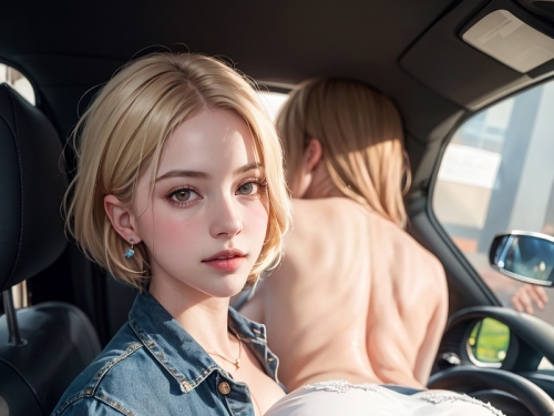 AI生成美女~MikeyArtis-Order in the car