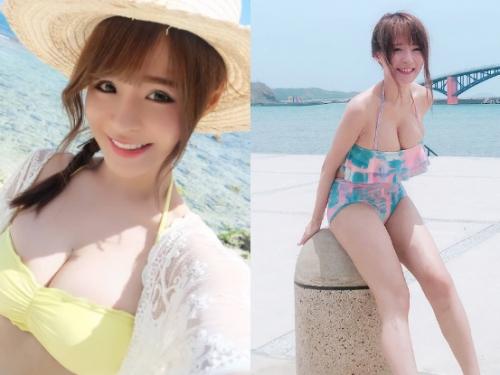 棉花糖的甜滋味!性感撫媚的「元元」，帶著S好曲線秀夏日風光 !