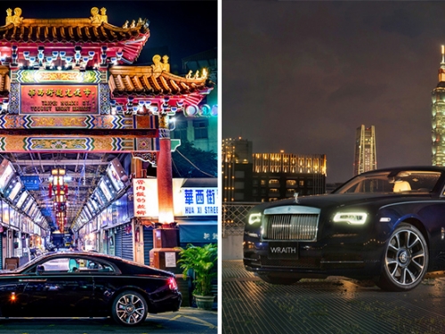 開著豪華GT跑車去踩點！台北的夜很美，「魅影」Rolls-Royce Wraith 更美