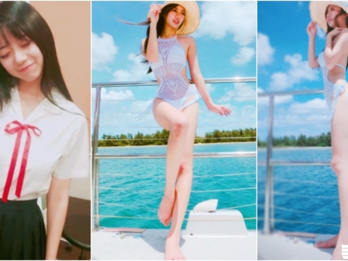 附中「性感學生妹」！清純可愛卻擁有「魔鬼身材」！長腿翹臀太犯規了啦！
