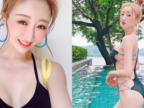 正妹「minnie妮妮」比基尼側面全開，「邪惡的光滑曲線」太噴鼻血！